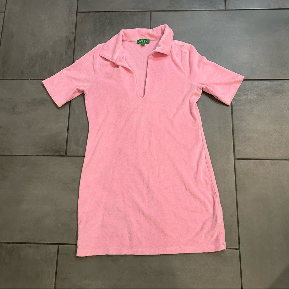 J. Crew Polo Mini Dress in Towel Terry - Picture 2 of 4